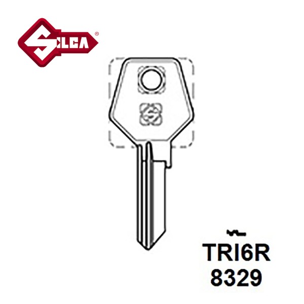 Silca TRI6R Trimark Cylinder Blank
