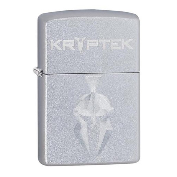 Zippo Lighter Satin Chrome Kryptek