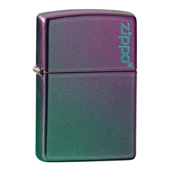 Zippo Lighter Iridescent, Purple with Zippo Logo
