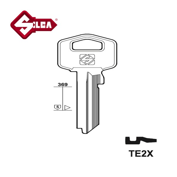 Silca TE2X Tesa Cylinder Blank