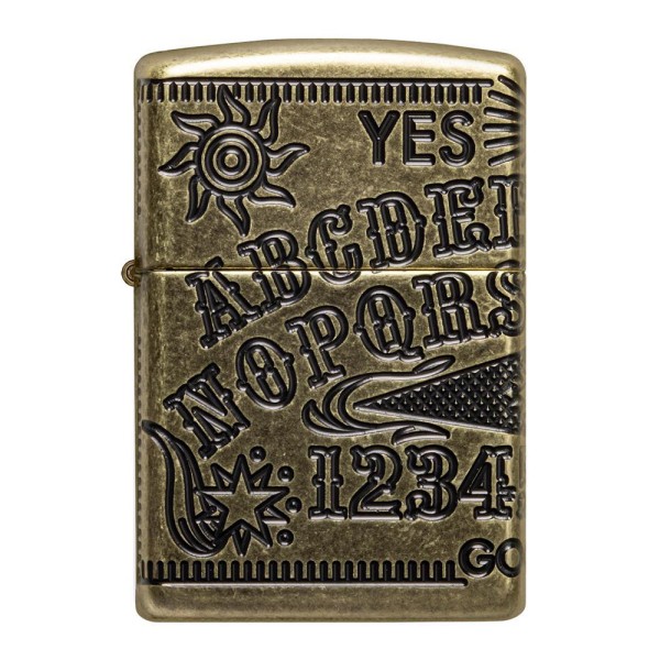 Zippo Lighter Armor Antique Brass Mythical Design