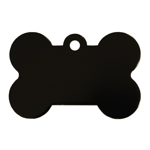 Aluminium Pet Tag Large Bone 38 x 25mm