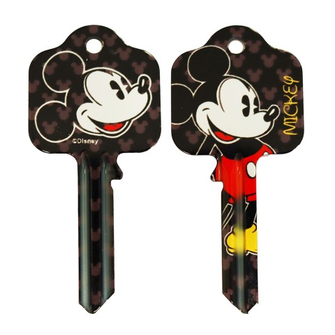 Licensed Keys Mickey Mouse (Silca Ref UL054) Black