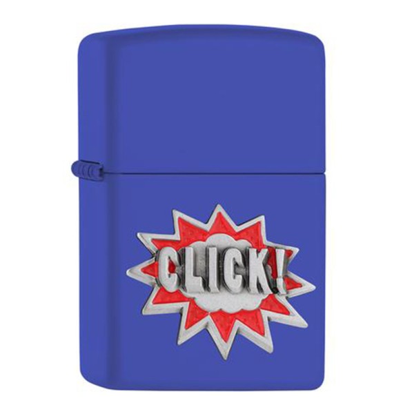 Zippo Lighter Royal Blue Matte Click