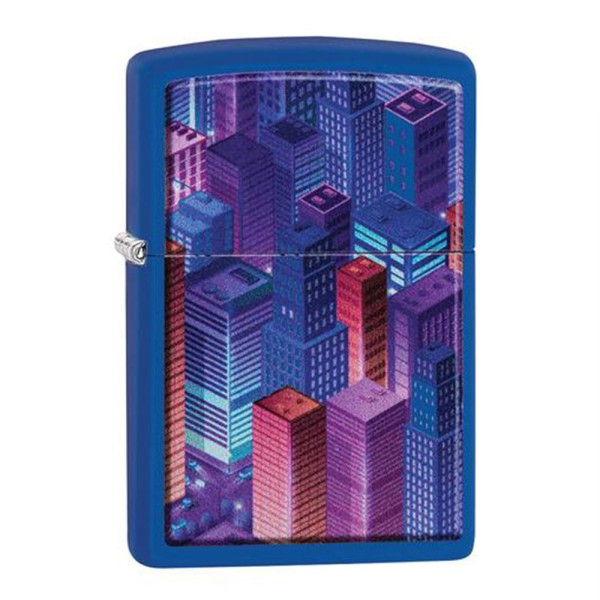 Zippo Lighter Isometric City Design