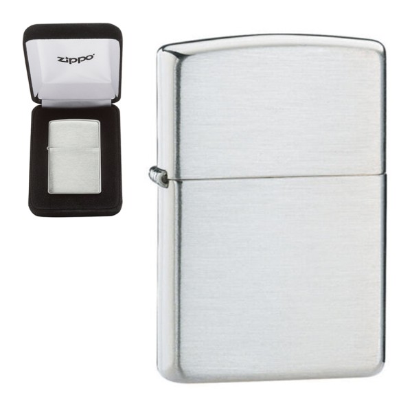 Zippo Sterling Silver Lighter Regular Brushed Finish
