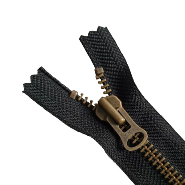 YKK Metal 10g Antique Brass Finish 2-way moveable top and bottom slider