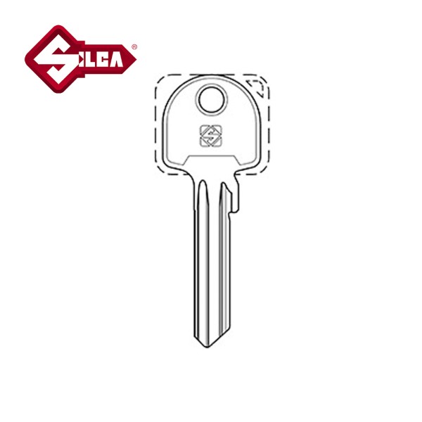 Silca EUS2 JMA TX-13D Eurospec Cylinder Blank