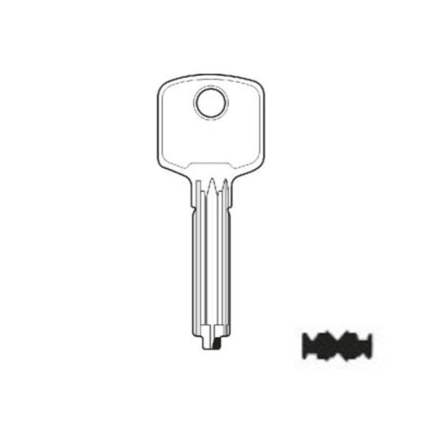 X Key Blank XHV198 HD X Series Pass Blank