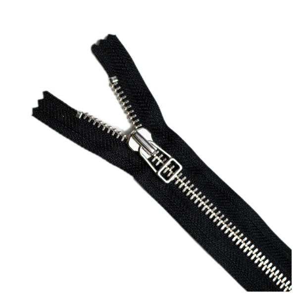 YKK Silver Colour No 8 Closed End Zip with square slider