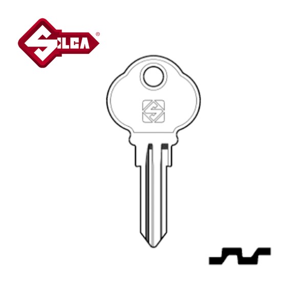 Silca CLU4 Club Flat Key Blank
