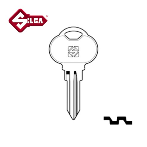 Silca CLU4R Club Flat Key Blank