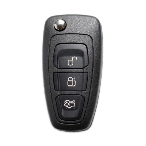 Key Empty Shell Brass - 3 Buttons For Ford Vehicles