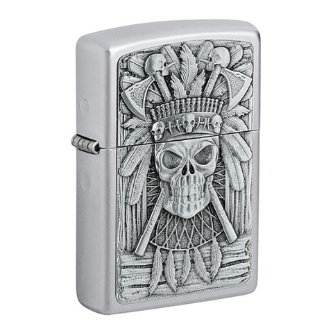 Zippo Lighter Indian Skull