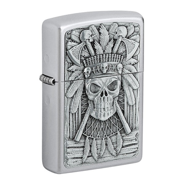 Zippo Lighter Indian Skull