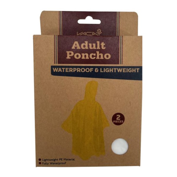 Vacay Accessories Adult Poncho x 2