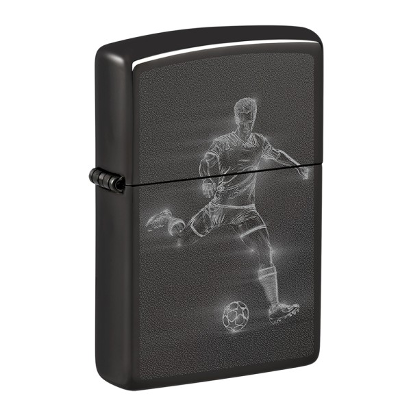 Zippo Lighter Soccer Player in Action Design