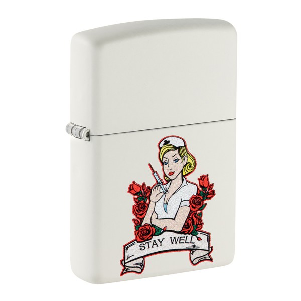 Zippo Lighter Tattoo Nurse Design