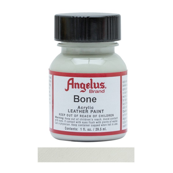 Angelus Acrylic Leather Paint Bottle. Bone 155