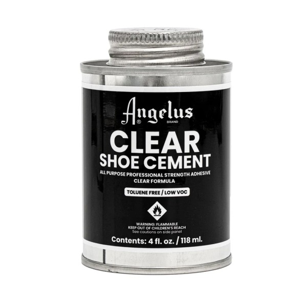Angelus Clear Shoe Cement 4 fl oz. Professional Strength.
