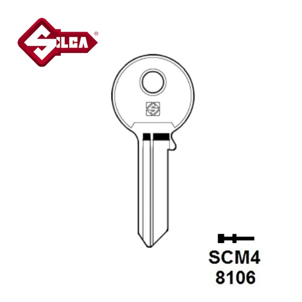 Silca SCM4 Securemme Cylinder Blank 