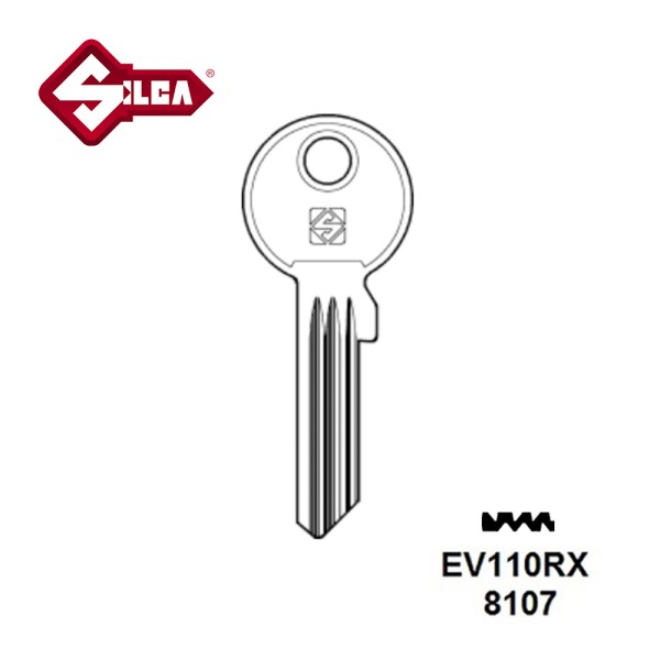 Silca EV110RX Evva Cylinder Blank 