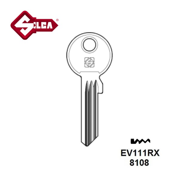 Silca EV111RX Evva Cylinder Blank 