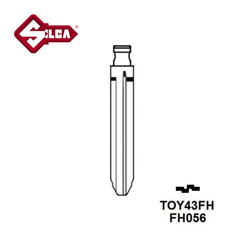 Silca TOY43FH Flip Head Key Blade