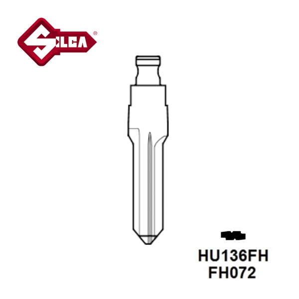 Silca HU136FH Flip Head Key Blade