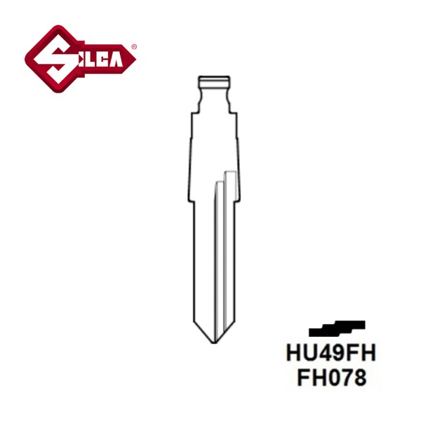 Silca HU49FH Flip Head Key Blade