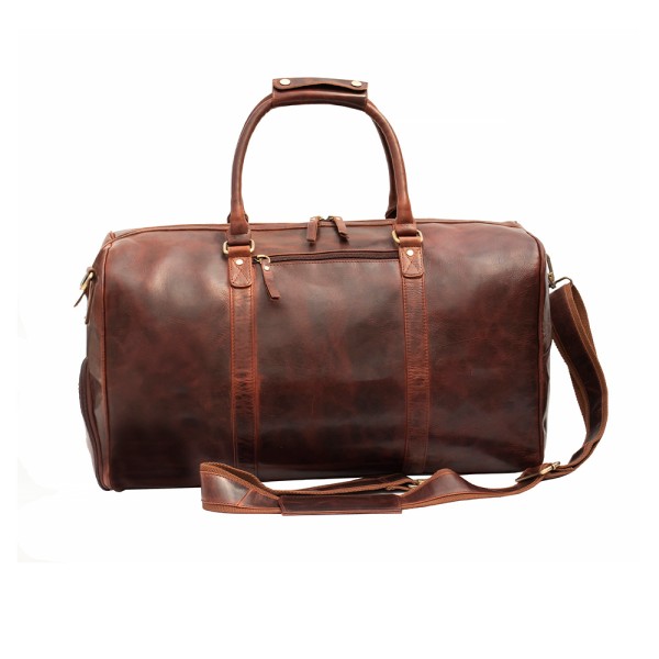 7503 Roma Brown Large Holdall/Shoe Section