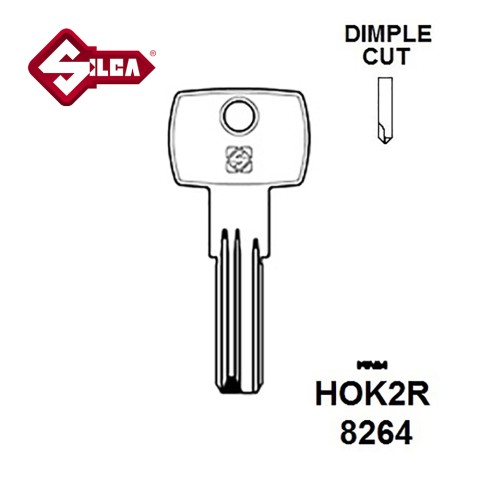Silca HOK2R Hok Dimple Blank 
