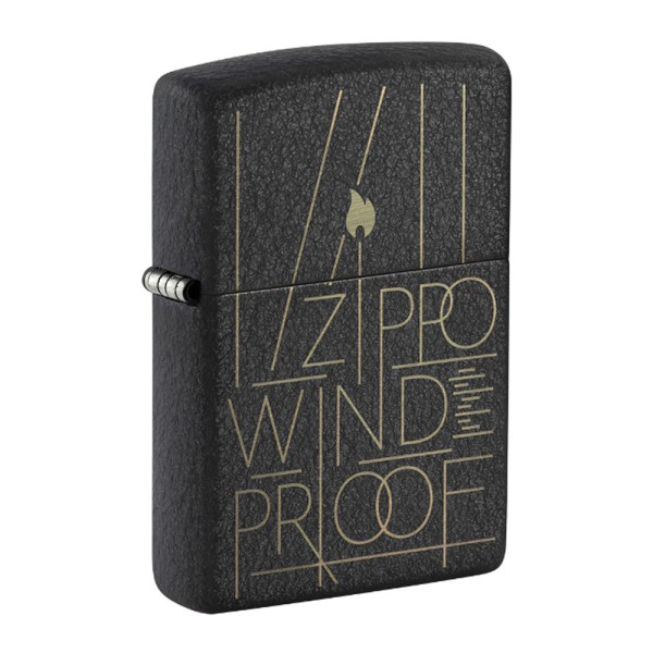 Zippo Lighter Black Crackle 236 Line Art Zippo Design