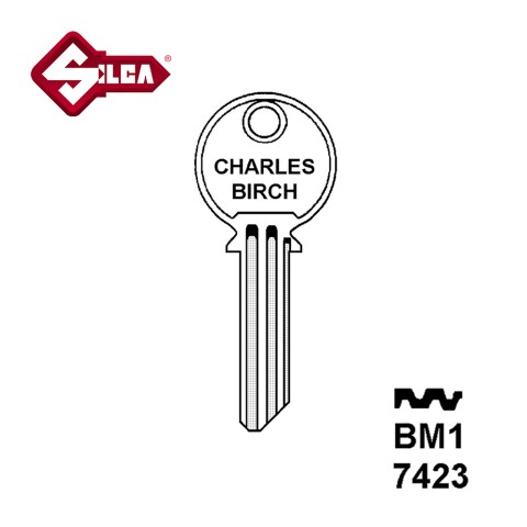 Silca BM1 Banham Security Cylinder Blank JMA BAN2D HD BA1