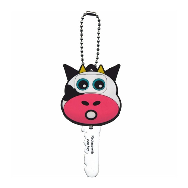 Key Dude - Black & White Cow Key Cap With LED Light