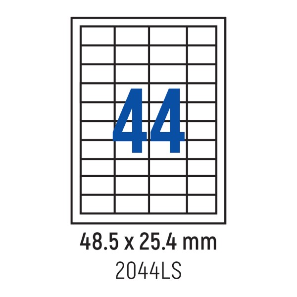 Spree Labels 48.5 x 25.4mm 44 per A4 Sheet 100 Sheets per Box