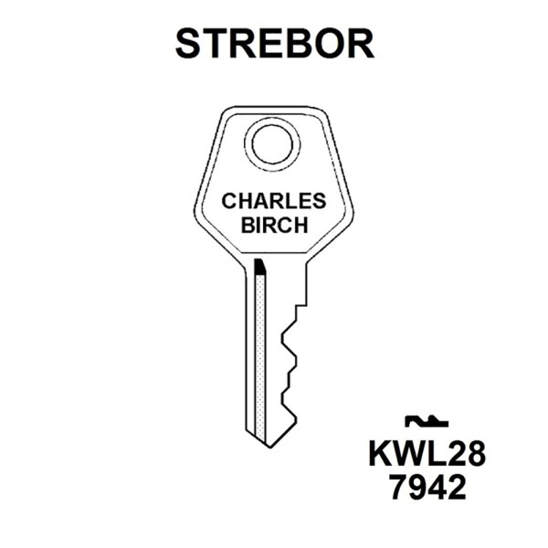 Strebor TSS13 Window Key KWL28 HD WL059 
