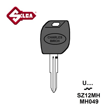 Silca MH Electronic Key Blade SZ12MH (Isuzu Suzuki)
