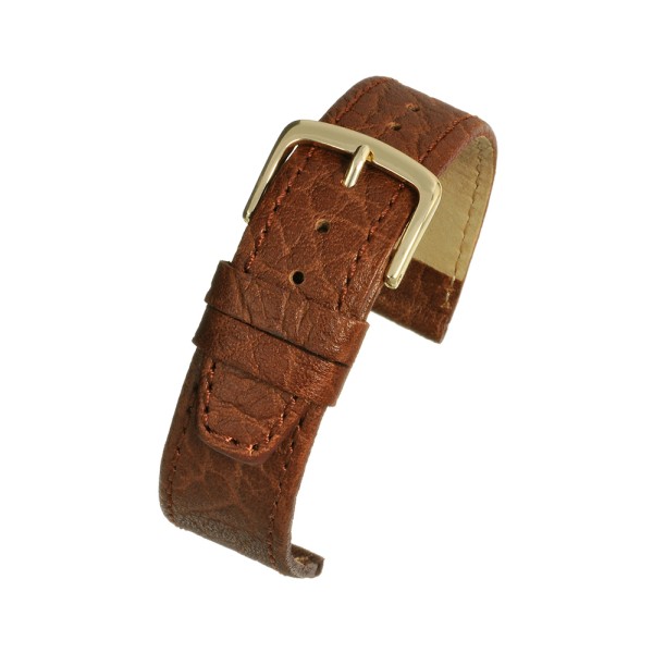 Birch Vegetable Tanned Leather Watch Straps With a Stitched Edge