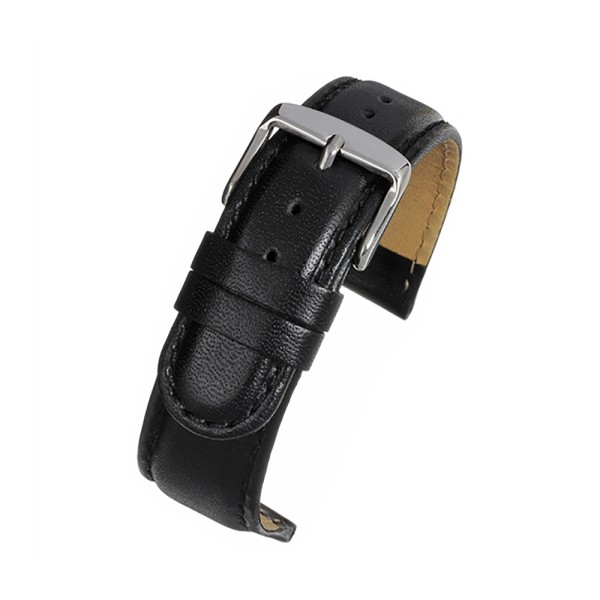 Birch Padded Calf Leather Extra Long Watch Straps Classic Stitched