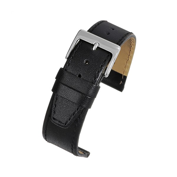 Birch Calf Leather Extra Long Watch Straps Matt Finish With A Stitched Edge