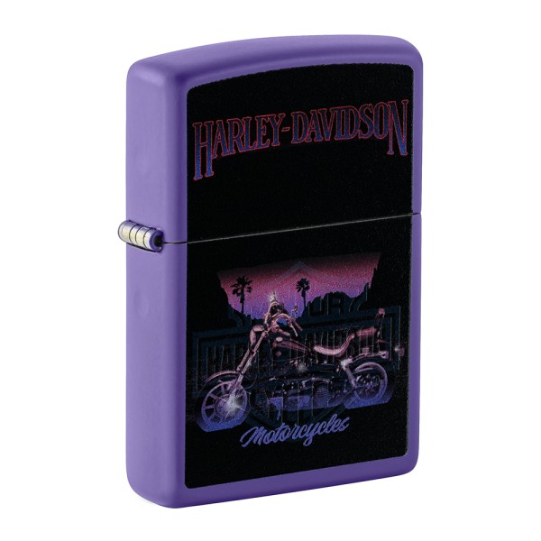Zippo Lighter 237 Harley Black Light 60007424