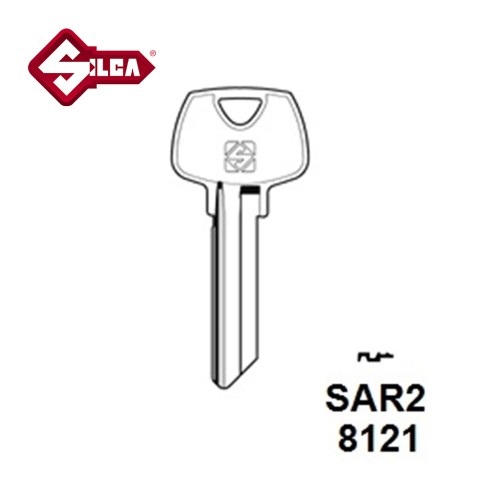 Silca SAR2 Sargent Cylinder Blank 