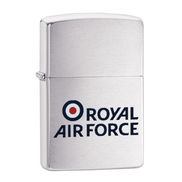 Zippo Lighter Brushed Chrome British Royal Air Force