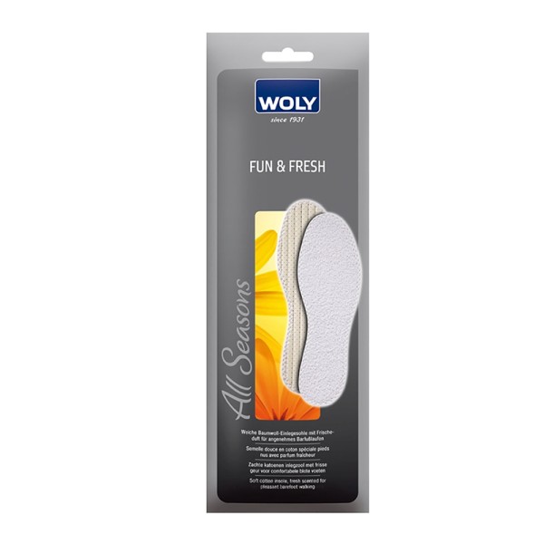 Woly Fun & Fresh Insoles Gents Clearance Offer 50% Off Trade Whilst Stocks Last