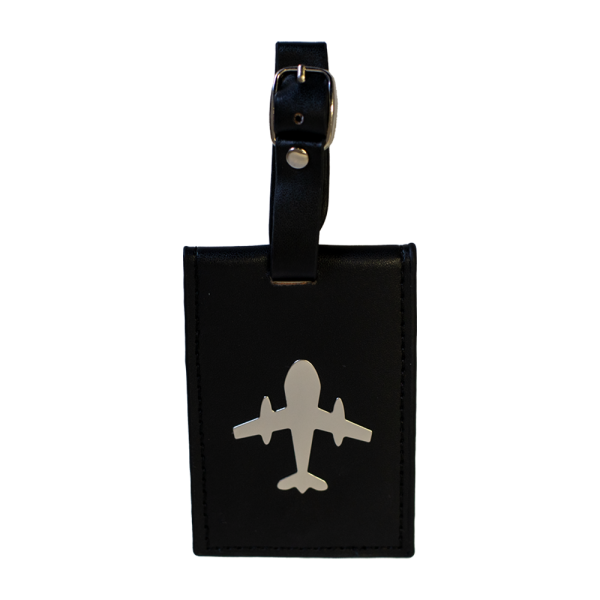 Koskin Luggage Tag with Jet Aeroplane Design and Steel Plate