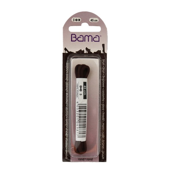 Bama Blister Packed Cotton Laces - Round Special Clearance Promotion Whilst Stocks Last
