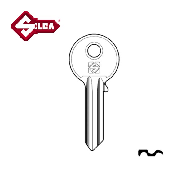 UL050 BRASS HD UL1 Universal 5 Pin Cylinder Blank