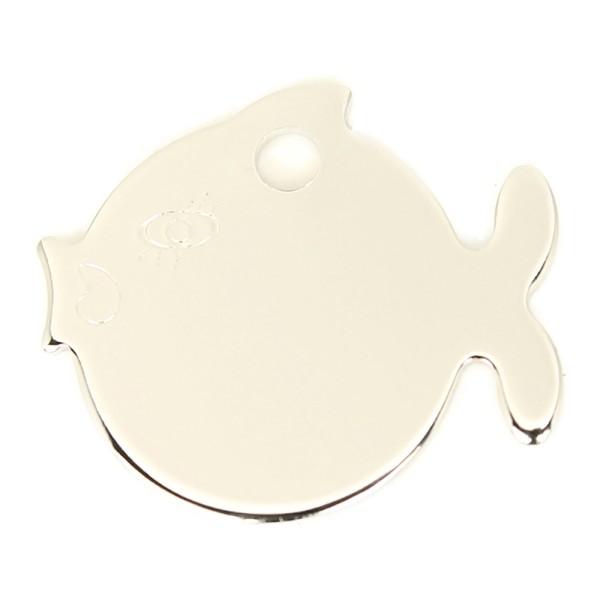 Fish Pet Disc Chrome 25mm x 21mm