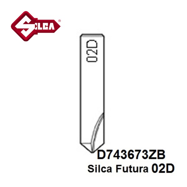 D743673ZB - Silca Futura 02D Dimple Cutter To Suit Magnum